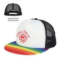 rainbow trucker cap